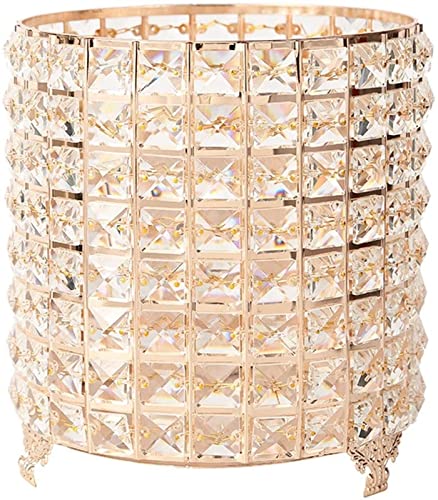 SSDDLZEQ Crystal Waste Bin Home Living Room Creative Upscale Simple Bedroom Hotel von SSDDLZEQ