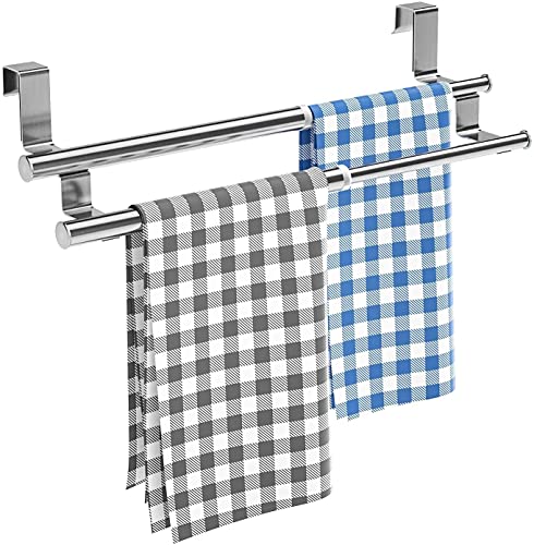 SSDDLZEQ Edelstahl Handtuchhalter Badezimmer Punch-Free Retchable Tür Zurück Haken Küchenschrank Tür Hinterer Rack Tuch Bar von SSDDLZEQ