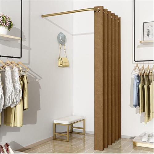 SSDDLZEQ Einfache tragbare Umkleidekabine mit beweglicher Umkleidekabine inklusive Sonnenschutz, Gardinenstange und Haken (C,120 x 120 cm) von SSDDLZEQ