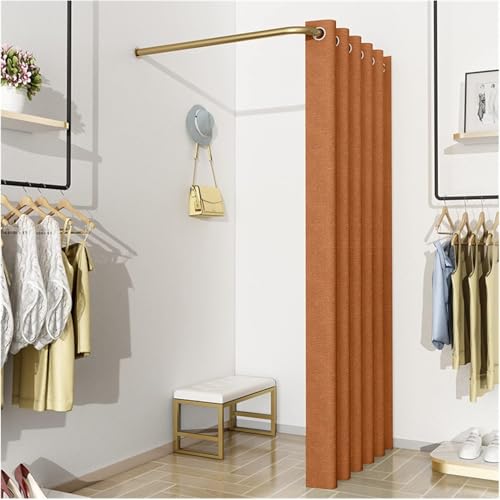 SSDDLZEQ Einfache tragbare Umkleidekabine mit beweglicher Umkleidekabine inklusive Sonnenschutz, Gardinenstange und Haken (D,120 x 120 cm) von SSDDLZEQ