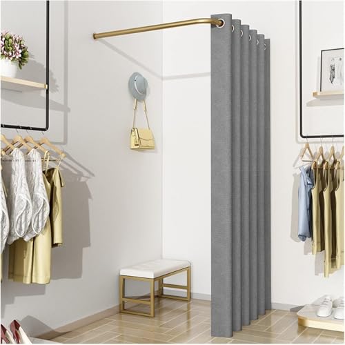 SSDDLZEQ Einfache tragbare Umkleidekabine mit beweglicher Umkleidekabine inklusive Sonnenschutz, Gardinenstange und Haken (F,90 x 90 cm) von SSDDLZEQ