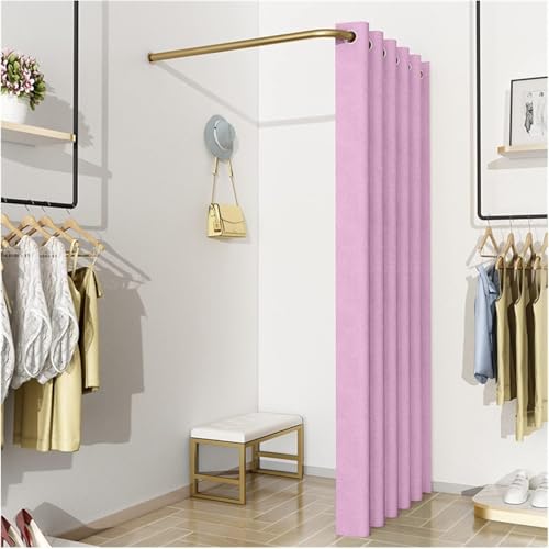 SSDDLZEQ Einfache tragbare Umkleidekabine mit beweglicher Umkleidekabine inklusive Sonnenschutz, Gardinenstange und Haken (M, 120 x 120 cm) von SSDDLZEQ