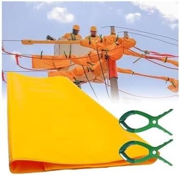 SSDDLZEQ Harz-Isolierdecke, tragbare Hochspannungs-Schutzmatte, geeignet for Elektriker, die Schaltungsreparaturen durchführen(0.4kv,300x300mm/11.8x11.8in) von SSDDLZEQ