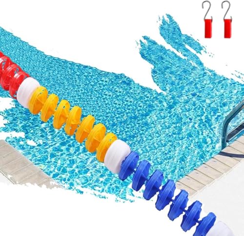 SSDDLZEQ Pool Lane Separator Bojen for Spa Tiefe Und Flache Ende Indoor Und Outdoor Pool Boje Seil(8m) von SSDDLZEQ
