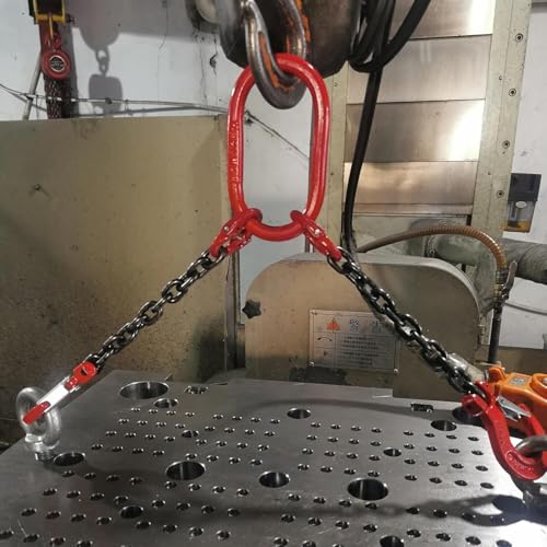 SSDDLZEQ Robuste Anschlagkette aus legiertem Stahl mit Haken for Motoraufzüge Werkzeuge(0.5m/1.6ft Long) von SSDDLZEQ