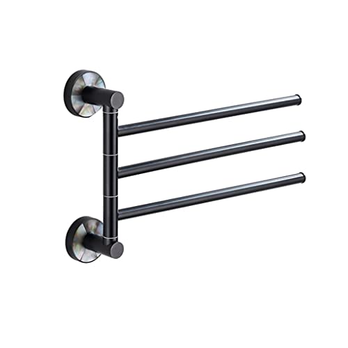 SSDDLZEQ Rotierende Handtuchstange Multi-Rab Badezimmer Rack Bewegliche Bar Badezimmer Handtuch Rack Badezimmer Kleiderbügel(28 * 21cm) von SSDDLZEQ