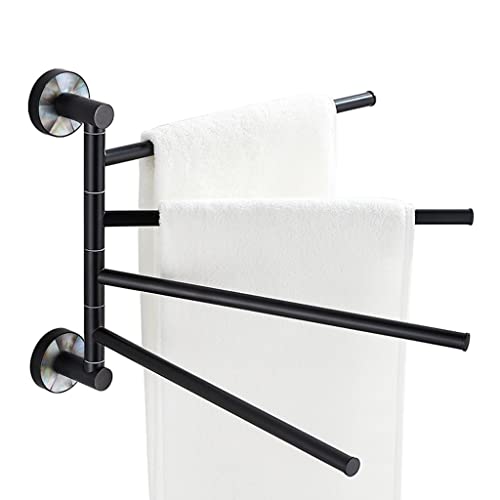 SSDDLZEQ Rotierende Handtuchstange Multi-Rab Badezimmer Rack Bewegliche Bar Badezimmer Handtuch Rack Badezimmer Kleiderbügel(28 * 25cm) von SSDDLZEQ