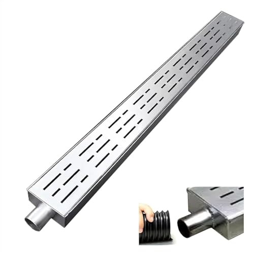 SSDDLZEQ Schlanke Außenabläufe mit EndkappenAußenabläufeBrunnenGrabenabläufe for Abwasserkanäle(5x10x100cm) von SSDDLZEQ
