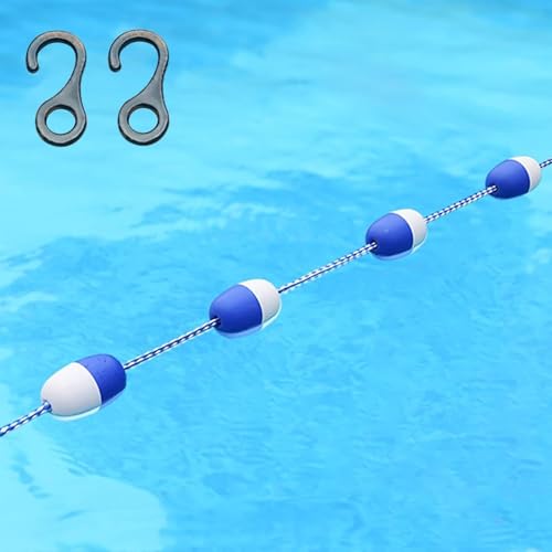 SSDDLZEQ Schwimmende Pool-Sicherheitsseile, Pool-Bahnseile, sichere schwimmende Trennseile for alle Arten von Pools(2m) von SSDDLZEQ