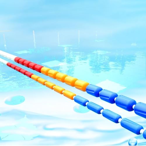 SSDDLZEQ Schwimmender Pool-Sicherheitstrenner, Schwimmweg, Sicherheitsleine, schwimmendes Seil, Markierungsseil (Stahldraht, 9 cm, 4 m) von SSDDLZEQ