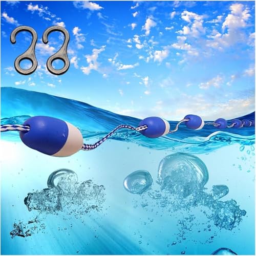 SSDDLZEQ Schwimmseil-Trennwände for Schwimmbecken Sicherheit Schwimmseil-Trennwände for kommerzielle Schwimmbecken Schwimmseile for das Tiefe/Flache Ende von SSDDLZEQ
