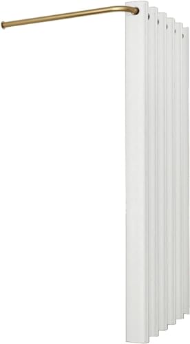 SSDDLZEQ Vitrine Umkleidekabine zur Wandmontage, für Privatsphäre und Raumtrennung, tragbare Umkleidekabine mit Sonnenschutzvorhängen (weiß, 120 x 120 cm) von SSDDLZEQ
