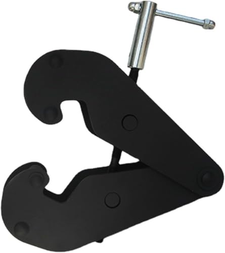 Schienenplatte aus Legierung, vertikaler I-Träger, schwarze Schienenklemme, hochfester Haken, arbeitssparendes Design(2T) von SSDDLZEQ