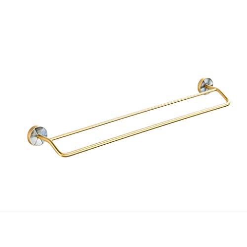 Shell Tuch Rack Doppelstab Badezimmer Full Kupfer Badezimmer Handtuchschiene(50cm) von SSDDLZEQ