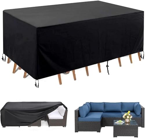 Strapazierfähige Balkontischdecke aus 420D-Oxford-Stoff for den Außenbereich, geeignet for Stühle und Tische.(213*132*74cm(LxWxH)) von SSDDLZEQ