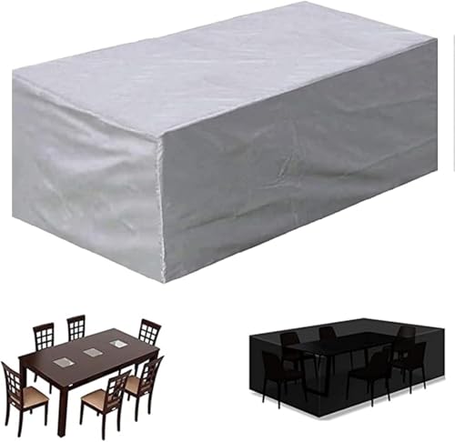 Strapazierfähiges 420D-Balkonmöbel-Abdeckungsset, geeignet for Gartentische und -stühle im Freien sowie Rattan-Sofas(230*165*80cm) von SSDDLZEQ
