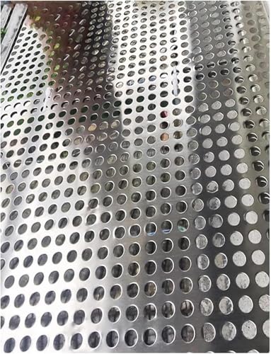 Streckmetallblech aus rostfreiem 304, Maschenplattensieb, Industriemetallplatte, Balkonnetze, auslaufsicheres Anti-Fall-Netzpolster for Fenster(57x50 cm) von SSDDLZEQ