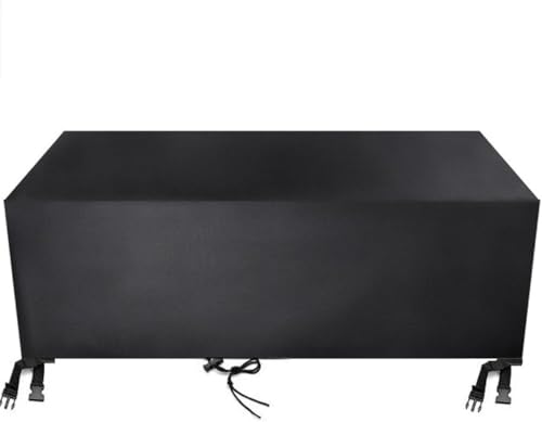 Verbesserte Heavy-Duty Oxford Tuch gewebt Sofa Tisch und Stuhl Schutzhülle Garten Set(Black,140*140*140cm) von SSDDLZEQ