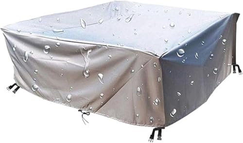 Verbesserte rechteckige Tischdecke aus strapazierfähigem 420D-Oxford-Stoff, geeignet for Korbwürfel-Sessel-Sofa(218*218*30cm) von SSDDLZEQ