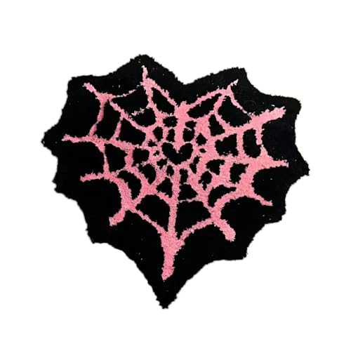 SSDH Spinnennetz-Teppich Halloween-Badematte Lustiger Teppich Mikrofaser-Samt-Badematte Wasserabsorbierender Rutschfester Badezimmerteppich SSDH Spinnennetz-Teppich Halloween-Badematte Lustiger Teppich Mikrofaser-Samt-Badematte Wasserabsorbierender Rutschfester Badezimmerteppich von SSDH