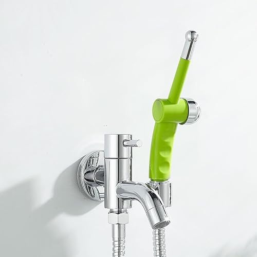 Bidet-Wasserhahn, Messing, Badezimmer-Duscharmaturen, Bidet-WC-Wascher, muslimische Dusche, Ducha, Higienica, Wand, Kaltwasser, WC-Eckventil (Stil 5) von SSDXFJZR