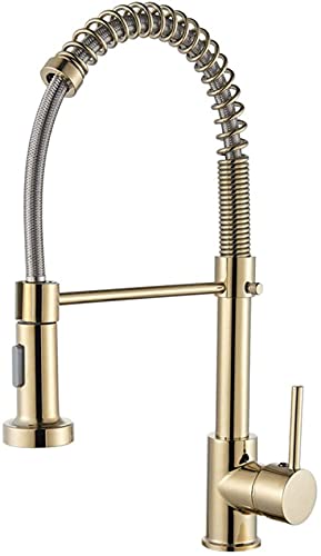 Küchenspüle Wasserhahn Pull Down Hot Cold Mixer Kran Wasserhahn Deck montiert 360 Grad Rotation 2-Wege-Auslauf (A) von SSDXFJZR