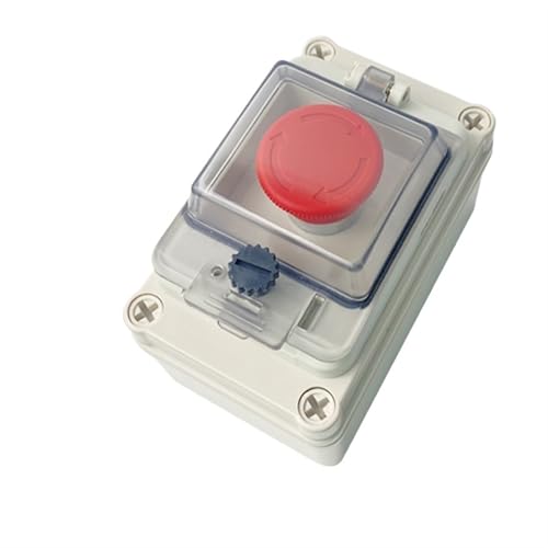 M22 Outdoor Wasserdicht IP67 Push Button Switch Box Notfall Stop Control Verteilung Rot 10A Schraube Installation von SSDXFJZR