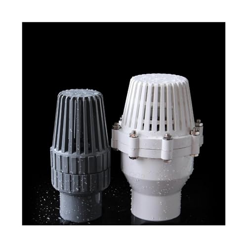 SSDXFJZR 1 Stück ID 75 90 110 160 mm Wasserpumpe Einlass Auslass Filter PVC Boden Rückschlagventil Aquarium Armaturen(Inner Dia 110mm,Grigio) von SSDXFJZR