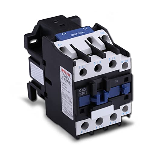 SSDXFJZR 1 Stück Wechselstromschütz 32 A 3 Phasen 380 V 220 V 110 V 36 V 24 V 50/60 Hz Wechselstromschütz auf DIN-Schiene CJX2-3201 LC1 (24 V) von SSDXFJZR