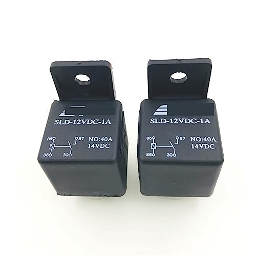 SSDXFJZR 10 Stücke DC12V 24V 40A Schwarz Relais 4 PIN Langlebig Automotive Auto LKW Boot Relais SLD-12VDC-1A SLD-24VDC-1A Schließer Relais(12V) von SSDXFJZR