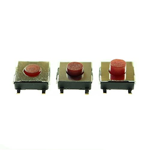 SSDXFJZR 5 Fuß 6 * 6 * 2,5 3,1 3,7 mm Light Touch Push Button Patch Switch Rot 6x6 SMD 5Pin Micro Patch Switches SSDXFJZR 5 Fuß 6 * 6 * 2,5 3,1 3,7 mm Light Touch Push Button Patch Switch Rot 6x6 SMD 5Pin Micro Patch Switches von SSDXFJZR