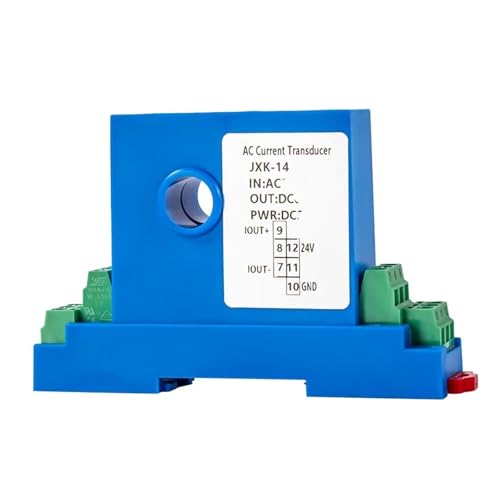 SSDXFJZR AC220V Blende 8 mm AC DC Stromsensor 0-5 A 10 A Eingang 0-10 V 4-20 mA Ausgang Analog-Signalwandler Sensor Stromsender DC 0–5 A, 4–20 mA) von SSDXFJZR