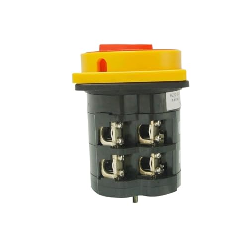 SSDXFJZR Drehschalterknopf 2 Positionen 0-1 660 V 60 A 2 Pole 4 Anschlüsse Vorhängeschloss Umschaltnocke Hauptstromabschalter HZ12-60/04 von SSDXFJZR