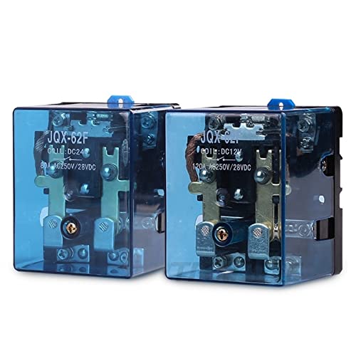 SSDXFJZR Elektrisches Relais JQX-62F 2Z 120A Hochleistungsrelais 12V 24VDC 220VAC Silberkontakt PCB-Relais 1St von SSDXFJZR