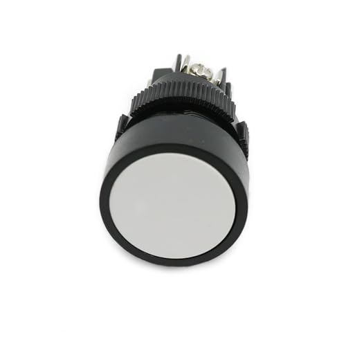 10 teile/los 22mm Momentary Mini Push Button Schalter Runde Schraube Flache Runde Rot Grün Blau NO+NC XB2-EA142 XB2-EA131 XB2-EA121(White-NO.NC) von SSDZVTRE