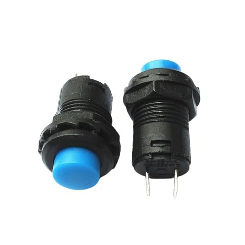 1PCS DS-428/427 runde taste schalter mit selbstsperrende/entriegelung selbst-zurücksetzen taste schalter 12MM(Blue,Unlock 1PC) von SSDZVTRE