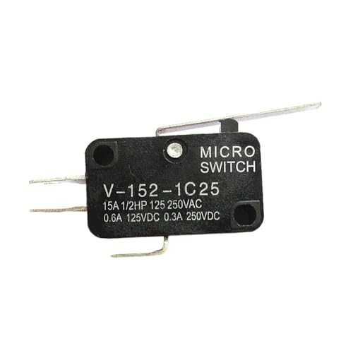 1PCS Silberkontakt-Reise-Mikroschalter V-15 151 152 153 154 155 156-1C25 2C25 Verknüpfungsschalter Mikro-Endschalter(V-152-1C25 x1PC) von SSDZVTRE
