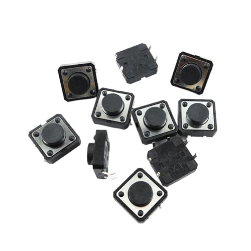 5PCS 12 * 12 * 5,5 MM 4 PIN edelstahl schrapnell in-line schalter schlüssel schalter 12x12x5,5mm kupfer füße(Green) von SSDZVTRE