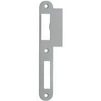 Lappenschliessblech 170mm din r 24mm rd.Nickel-silb von SACHSISCHE SCHLOSSFABRIK