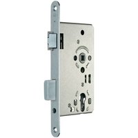 SSF - Zimmertür-Einsteckschloss pzw 20/ 65/72/8 mm din links Edelstahl abgerundet Klasse 3 Zinkdruckguss von SSF