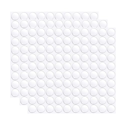 SSHUIKKAI 300 Stück Klebepunkte Doppelseitig, Doppelseitige Klebepads, Doppelseitige Klebepunkte, Klebepunkte Transparent, für Wand Holz Kunststoff Weihnachtszubehör von SSHUIKKAI