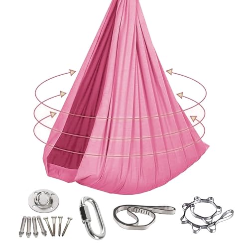 SSIMOO Stretchy Sensory Body Sox Ganzkörper-Beruhigungswickel Für Kinder Und Erwachsene Mit Autismus Und Angstzuständen – Stressabbau Und Entspannung (Color : Pink, Size : 150x280CM) von SSIMOO