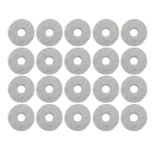 Roboter-Staubsauger-Mopptuch-Ersatzzubehör, Kompatibel Mit Ecovacs Deebot T30 ProT20T10X1X2 OmniX1T10 Turbo-Mopptuchteil(20pcs) von SSJAPYQV