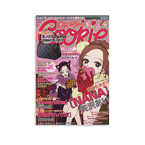 SSJS Nana Manga Poster Wandkunst für Zuhause Büro Wand Klassenzimmer Dekor Büro Wandkunst Zuhause Fitnessstudio Poster Leinwand Gemälde 20 x 30 cm von SSJS