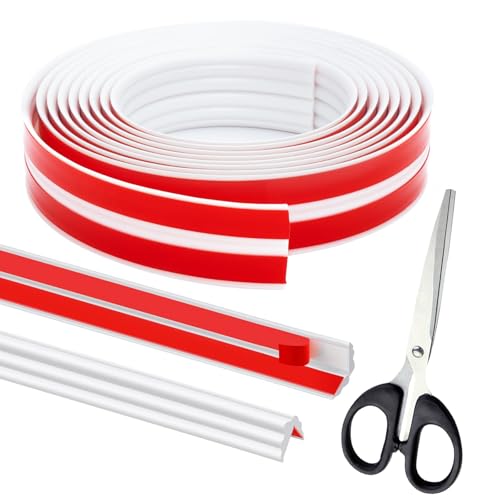 Selbstklebend Kantenschutz Leisten, 3m x 40mm Weiß Zierleisten Selbstklebend Flexible Weichsockelleiste Eckleiste Selbstklebend für Tischkante,Türrahmen,Wand,Fußleiste Selbstklebend Kantenschutz Leisten, 3m x 40mm Weiß Zierleisten Selbstklebend Flexible Weichsockelleiste Eckleiste Selbstklebend für Tischkante,Türrahmen,Wand,Fußleiste von SSJkeji