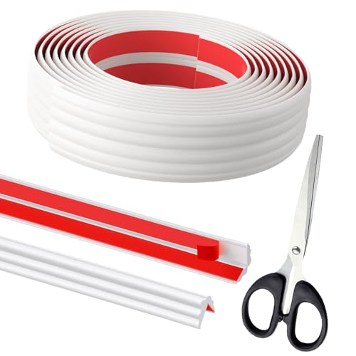 Selbstklebend Kantenschutz Leisten - Weiß Zierleisten Selbstklebend Flexible Weichsockelleiste Eckleiste Selbstklebend für Tischkante,Türrahmen,Wand,Fußleiste (6m*40mm) Selbstklebend Kantenschutz Leisten - Weiß Zierleisten Selbstklebend Flexible Weichsockelleiste Eckleiste Selbstklebend für Tischkante,Türrahmen,Wand,Fußleiste (6m*40mm) von SSJkeji