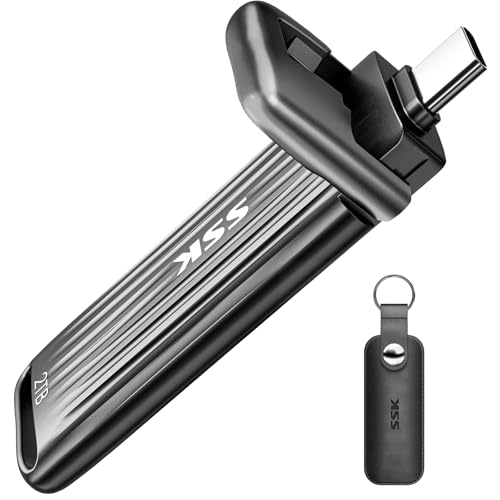 SSK 2TB SSD USB C Stick,Maxium Schnelligkeit bis zu 2000MB/s nur für USB3.2 Gen2x2,Portable Externes SSD Flash Drive Kompatibel für Android Phone Mac Laptop,Support für iPhone 15/16 4K Pro ProRes SSK 2TB SSD USB C Stick,Maxium Schnelligkeit bis zu 2000MB/s nur für USB3.2 Gen2x2,Portable Externes SSD Flash Drive Kompatibel für Android Phone Mac Laptop,Support für iPhone 15/16 4K Pro ProRes von SSK