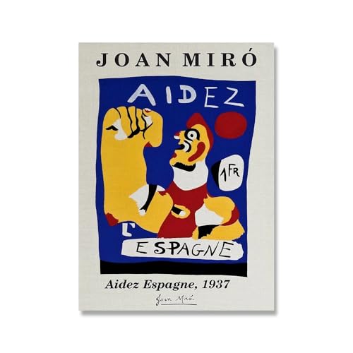 SSLDP LFHLI Berühmte Joan Miro Poster Mid Century Vintage Linie Wandkunst Joan Miro Leinwand Malerei Und Drucke Moderne Wohnkultur Bild 40x60cmx1 Kein Rahmen von SSLDP LFHLI