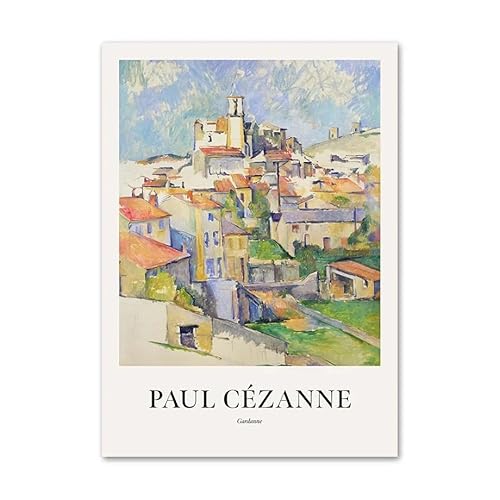 SSLDP LFHLI Berühmte Paul Cezanne Ausstellung Poster Landschaft Wandkunst Paul Cezanne Leinwand Malerei Und Drucke Nordisch Wohnkultur Bild 40x60cm Kein Rahmen von SSLDP LFHLI