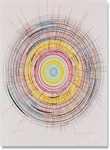 SSLDP LFHLI Damien Hirst Poster Die Aktion Spin Malerei Damien Hirst Leinwand Wandkunst Und Drucke Für Modernes Zuhause Wohnzimmer Dekor Bild 50x70cm Kein Rahmen von SSLDP LFHLI